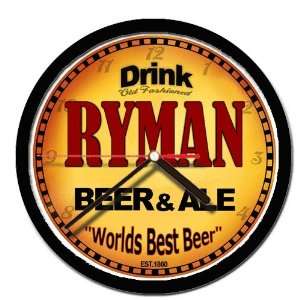  RYMAN beer and ale cerveza wall clock 