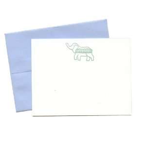 Sicily Eason Letterpress Note Card Set, Indian Elephant, Letterpress 