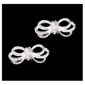  NEW Special Collection Rhinestone Bow Shoe Clips Beauty