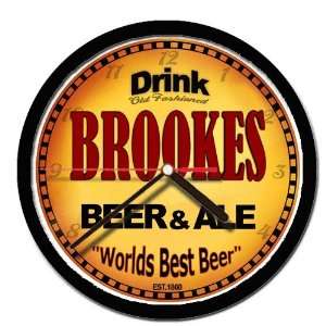  BROOKES beer and ale cerveza wall clock 