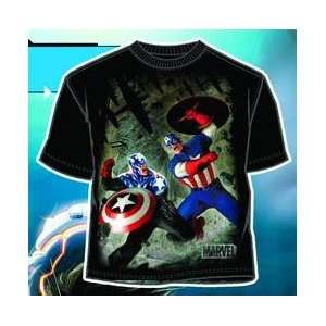  CAPTAIN AMERICA BATTLE ROYALE BLK T/S Large Everything 