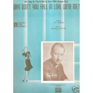  Sheet Music Why Dont You Fall In Love With Me 77 