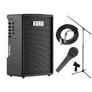 Korg MMA130 Portable PA System PERFORMER PAK with Mic, Cable and Stand