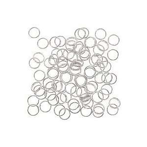 Real Silver Tone Split Rings 6mm (100) Arts, Crafts 