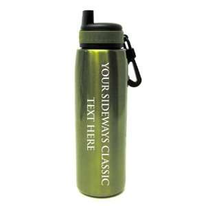  Sideways Classic Etched Stainless Water Bottle Sports 