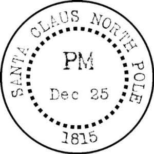  Santa Claus Postmark rubber stamp Arts, Crafts & Sewing