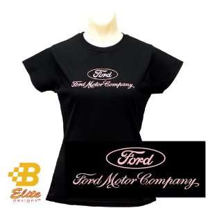  B Elite Designs BDFMSTL115 BLK M Ladies Ford Motor Company 