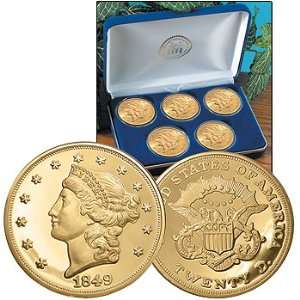  Double Eagle Gold Clad Coins Authentic Proofs Set 
