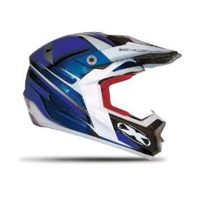   Drive Wedge Graphic Blue/Blue Large Off Road Helmet Automotive
