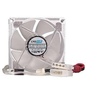    3x3 Inch (80mm) Aluminum Case Fan with Red LEDs Electronics