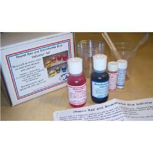   Red & Bromthymol Blue Indicator Set; Experiment Kit Toys & Games