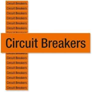  Circuit Breakers, Small (1/2 x 2 1/4) Label, 2.25 x 0.5 