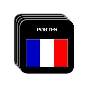  France   PORTES Set of 4 Mini Mousepad Coasters 