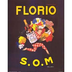   Florio S.O.M. Vintage Advertising Poster by Marcello 