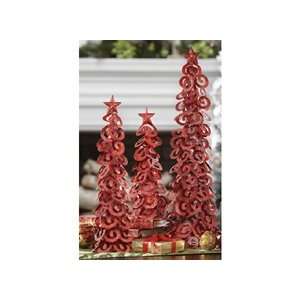    21 Red Wire Metal Tree with Glitter Home Decor