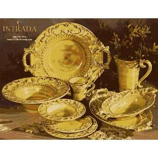  Intrada BAR7436Y Oval Honey Baroque Tray