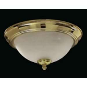 Quorum International 3066 11 2 Polished Brass / Faux Alabaster Ceiling 