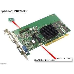 Compaq Genuine NVIDIA Synergy III 32MB AGP Graphics Controller vga/dvi 