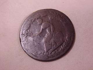 1814colonial spredwings eagle Britannia halfpenny token  