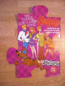 SCOOBY DOO PROMO POSTER CARTOON NETWORK SHAGGY FRED  