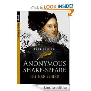 Anonymous Shake Speare Kurt Kreiler  Kindle Store