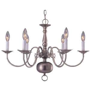  International 3617 42 6 Light Americana Chandelier