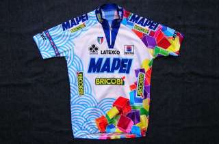 EQUIPO DE 1998 MAPEI BRICOBI, JERSEY DE CICLO VINTAGE POR JUGUETÓN