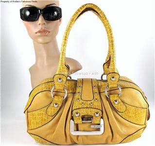 GUESS Yellow HILDA Hand bag Sunglasses GU6360 NEW Set  