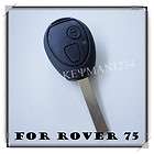 Button Keyless Entry Remote Key Fob Case Shell w/ Blade for Rover 75 