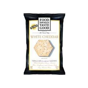 Food Should Taste Good White Cheddar Tortilla Chips (12/5.5 OZ 