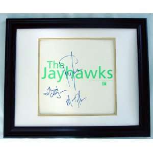    THE JAYHAWKS Autographed Framed Signed LP Flat 