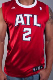   ADIDAS NBA JOE JOHNSON #2 RED ATL ATLANTA HAWKS JERSEY SIZE XL  