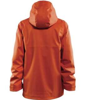 FOURSQUARE MENS PLY JACKET SAFETY ORANGE Sz L snowboard insulated NEW 