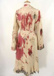   Bloody Corpse Trenchcoat DEAD ZOMBIE WALK Halloween Costume M L  