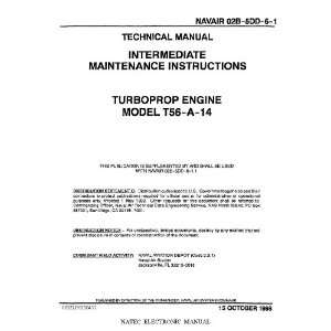   T56 A 14 Aircraft Engine Inter Maintenance Manual Allison T56 Books