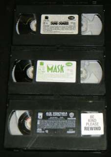 JIM CARREY 3 VHS   The Mask, Dumb & Dumber, Ace Ventura  