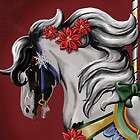 Snowfall Isabella ~ Gypsy Vanner Carousel Horse 7X10