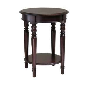   Table with Carved Legs Cappuccino   winsome wood 40120
