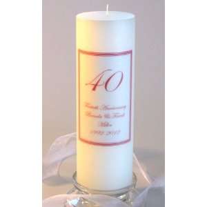  40th Anniversary Candle