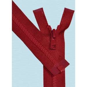21 Vislon Zipper ~ YKK #5 Molded Plastic ~ Separating   519 Hot Red 