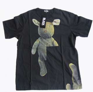 BLACK COMME des GARCONS Black short sleeve T shirt/XL  