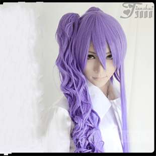 New VOCALOID Gakupo Long Purple Halloween Anime Cosplay Party Hair 
