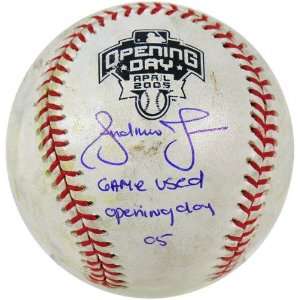  Andruw Jones Autographed Game Used 2005 Opening Day 