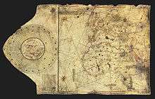 Columbus map, drawn ca. 1490 in the Lisbon workshop of Bartolomeo 