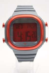 New Adidas Oversize Seoul Gray Red Digital Chronograph Men Date Watch 