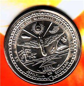 Bu Nice 1989 Marshall Islands Five Dollar Coin Fr Sh Us  