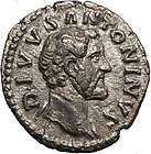 ANTONINUS PIUS 161AD Rare Silver Ancient Roman Coin Po