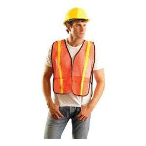   Safety Vest With 1 Yellow Glossy Reflective Tape (Non ANSI Compliant