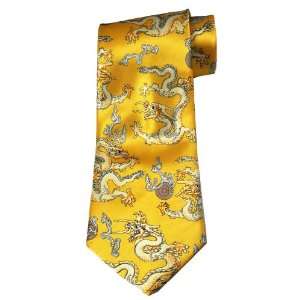  Chinese Yellow Dragon Silk Tie, # 4 