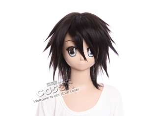 Death Note L Cosplay Wig Costume 41cm  